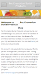 Mobile Screenshot of petcremationburialproducts.com